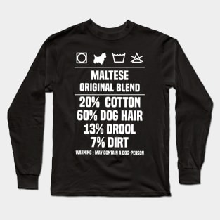 Original Blend Maltese Dog Long Sleeve T-Shirt